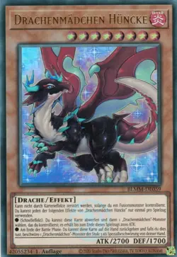 yugioh 1x Drachenmadchen Huncke BLMM-DE059 ULTRA RARE 1AUFLAGE DEUTSCH - Image 1
