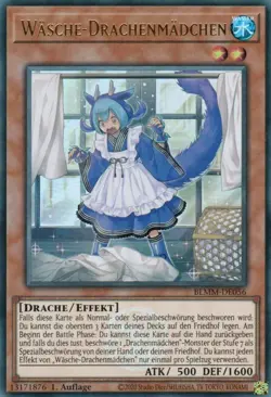 yugioh 1x Wasche-Drachenmadchen BLMM-DE056 ULTRA RARE 1AUFLAGE DEUTSCH - Image 1
