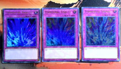 YuGiOh! 3x Torrential Tribute BLRR-EN047 1st Edition LP UR Playset - Image 1