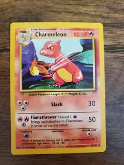 Pokemon TCG Charmeleon Base Set, Card 24/102, Near Mint Condition - Image 1