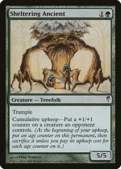 Sheltering Ancient Coldsnap HEAVILY PLD Green Uncommon MAGIC MTG CARD ABUGames - Image 1