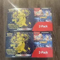 Lot Of 2! Scarlet & Violet Surging Sparks Pokemon Trading Card Game Elite Boxes - Image 1