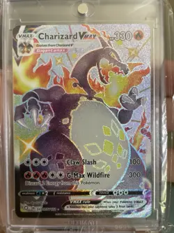 Pokemon TCG Charizard VMAX Holo Ultra Rare Card SV107/SV122 Shining Fates - Image 1
