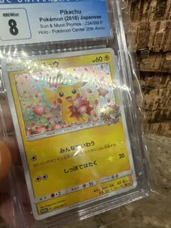Pikachu 224/SM-P Pokemon Center 20th Anniversary Promo Japanese Pokemon Card - Image 2