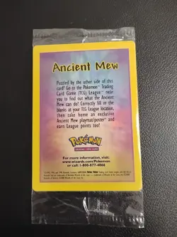 Sealed Vintage Ancient Mew 2000 Movie (US) Promo Holo Pokemon Card!!! - Image 3