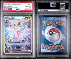 PSA 10 Espeon ex SV8a Thai 211/187 SAR Special Art Rare Pokemon Card Gem (POP 8) - Image 3