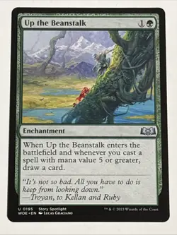 MTG Wilds of Eldraine Up the Beanstalk 0195 NM - Image 1