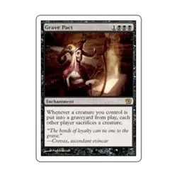WOTC MtG 9th Ed Grave Pact (R) EX - Image 1