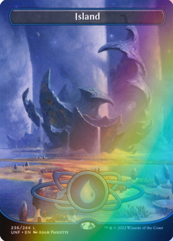 MTG - Island - Foil Borderless - UNF 236/244 - Unfinity - Magic the Gathering - Image 1