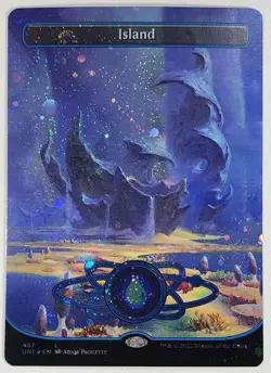 MTG - Island - Galaxy Foil Borderless - UNF 487 - Unfinity - Magic the Gathering - Image 1