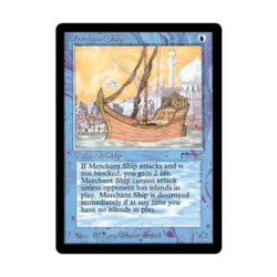 WOTC MtG Arabian Nights Merchant Ship (U3) Fair - Image 1