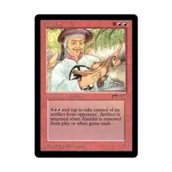 WOTC MtG Arabian Nights Aladdin (U2) VG - Image 1