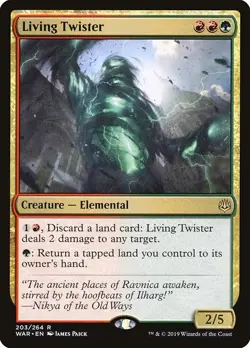 Living Twister 1x FOIL WAR MTG War of the Spark Rare MINT red green - Image 1