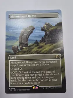 Monumental Henge (Borderless) Modern Horizons 3 Regular Mtg Magic The Gathering - Image 1