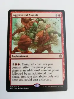 MTG | Aggravated Assault | Explorers of Ixalan | English | NM - Image 1