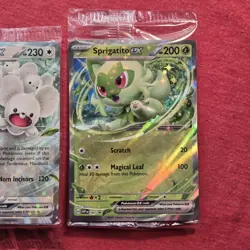 Pokemon Paldea Adventure Chest Promo: Sprigatito SVP087 Pawmot Maushold - Sealed - Image 4