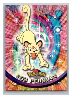 Persian #53 1999 Topps Pokemon TV Animation Pokemon Trading Card TCG 1999 - Image 1