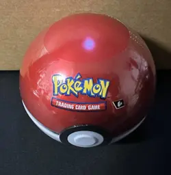 Sealed Pokemon Pokeball Red & White Ball Tin Include 3 Booster Packs & Coin-H24 - Image 5