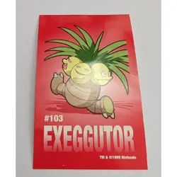 Exeggutor Sticker Pokemon 1999 Pokemon Vintage Nintendo Game Freak Creatures - Image 1