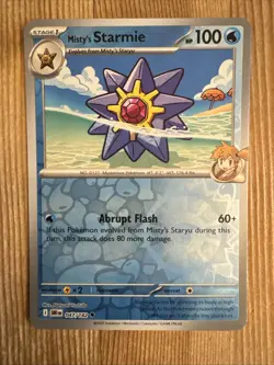 Misty's Starmie 047/182 Sv10: Destined Rivals Reverse Holo Pokemon NM - Image 1