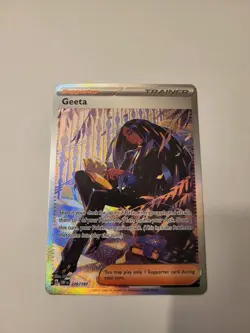 Geeta 226/197 - Scarlet & Violet Obsidian Flames SIR Trainer - Pokemon TCG - Image 1