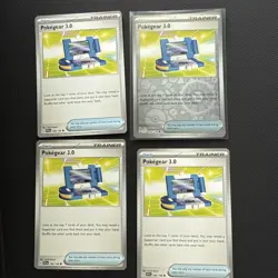 4x Pokegear 3.0 - 186/198 - x4 Playset Trainer Pokemon Scarlet & Violet Base - Image 1