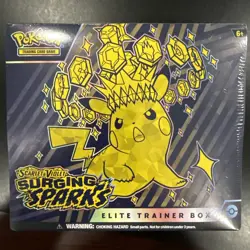 Pokemon TCG Scarlet & Violet Surging Sparks Pokemon Sealed Elite Trainer Box ETB - Image 1
