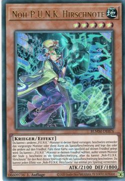 yugioh 1x Noh-P.U.N.K. Hirschnote BLMM-DE076 ULTRA RARE 1AUFLAGE DEUTSCH - Image 1