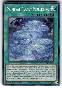 Yugioh! NM Primeval Planet Perlereino - POTE-EN060 - Secret Rare - 1st Edition - Image 1