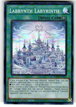 YuGiOh! - Labrynth Labyrinth TAMA-EN021 Super Rare 1st Edition Near Mint - Image 1