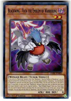 Blackwing - Vata The Emblem Of Wandering Super Rare 1st Ed DABL-EN001 NM YuGiOh - Image 1