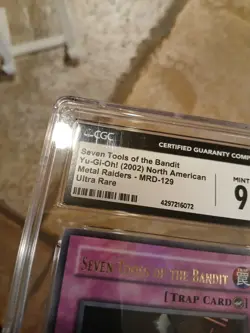 Yugioh TCG Seven Tools of the Bandit CGC 9 MRD-129 (Some Case Scratching) - Image 3