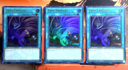 YuGiOh! 3x Twin Twisters RA02-EN060 1st Edition NM UR Playset - Image 1