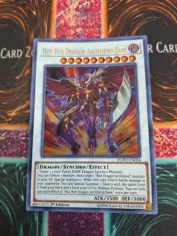 Yugioh Hot Red Dragon Archfiend Bane Archfiend Bane DUPO-EN058 Ultra 1st Ed NM - Image 1