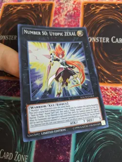 Yugioh Number S0: Utopic ZEXAL MACR-ENSE2 Super Rare Limited Near Mint - Image 2