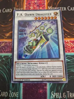 Yugioh F.A. Dawn Dragster MP19-EN061 Super Rare 1st Edition Near Mint - Image 1