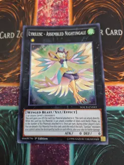 Yugioh Lyrilusc - Assembled Nightingale MACR-EN043 Super Rare 1st Edition NM - Image 1