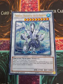 Yugioh Trishula, Dragon of the Ice Barrier DUSA-EN081 Ultra Rare 1st Edition NM - Image 1