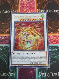 Yugioh Dragunity Knight - Ascalon CYHO-EN033 Ultra Rare 1st Edition Near Mint - Image 1