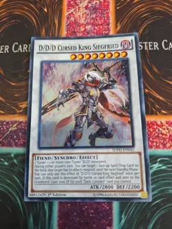 Yugioh D/D/D Cursed King Siegfried SDPD-EN042 Super Rare 1st Edition Near Mint - Image 1