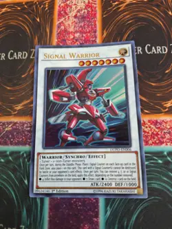 Yugioh Signal Warrior DUPO-EN006 Ultra Rare 1st Edition Near Mint - Image 1