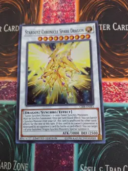 Yugioh Stardust Chronicle Spark Dragon CIBR-ENSE1 Super Rare Limited Near Mint - Image 1