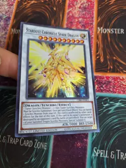Yugioh Stardust Chronicle Spark Dragon CIBR-ENSE1 Super Rare Limited Near Mint - Image 2