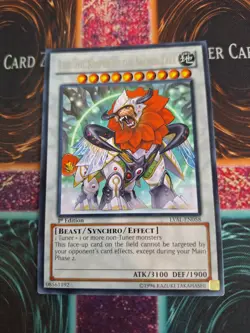 Yugioh Leo, the Keeper of the Sacred Tree LVAL-EN058 Rare 1st Edition Near Mint - Image 1