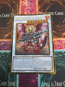 Yugioh Ignister Prominence, the Blasting Dracoslayer PGL3-EN062 Gold 1st Ed NM - Image 1