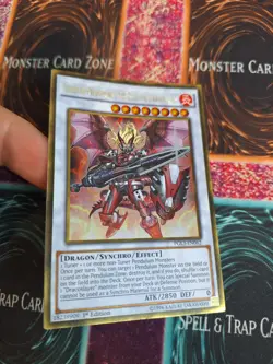 Yugioh Ignister Prominence, the Blasting Dracoslayer PGL3-EN062 Gold 1st Ed NM - Image 2