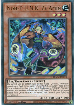 yugioh 1x Noh-P.U.N.K. Ze Amin BLMM-DE073 ULTRA RARE 1AUFLAGE DEUTSCH - Image 1