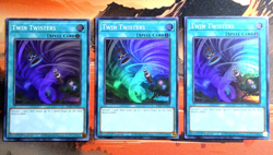YuGiOh! 3x Twin Twisters RA02-EN060 1st Edition NM SUR Playset - Image 1