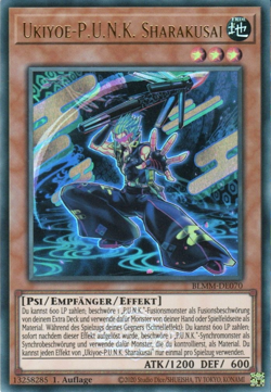 yugioh 1x Ukiyoe-P.U.N.K. Sharakusai BLMM-DE070 ULTRA RARE 1AUFLAGE DEUTSCH - Image 1