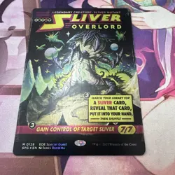 Sliver Overlord Foil MTG Card English Collectible Used - Image 1